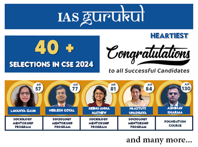 IAS Gurukul’s Sociology Optional Coaching by Pranay Aggarwal Produces Outstanding UPSC CSE 2024 Performances